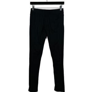 Running Girl Leggings Athletic Pant Casual Ankle Crop Black - L